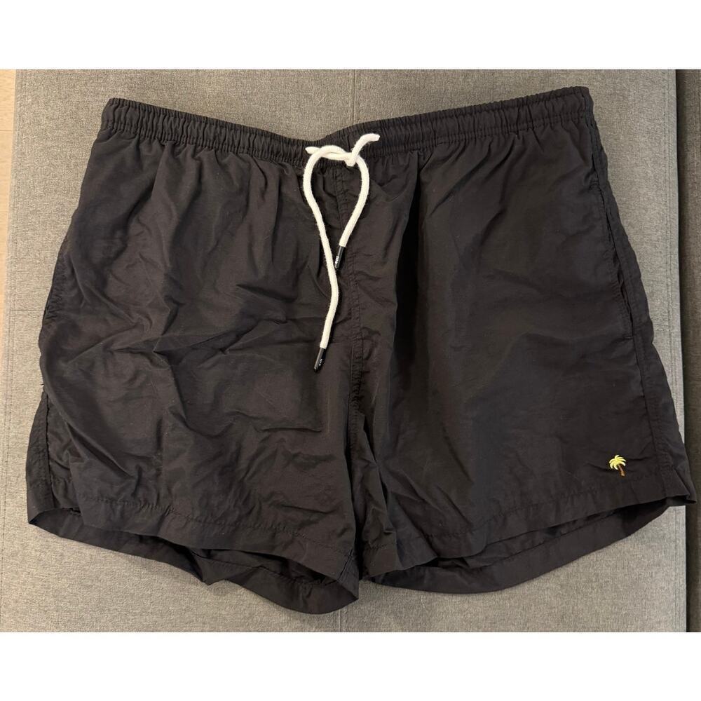 Solid & Striped Men’s Size XXL Classic Solid Black Swim 3.5” Trunks